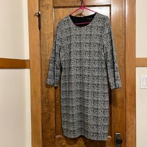 Black and White Shift Dress